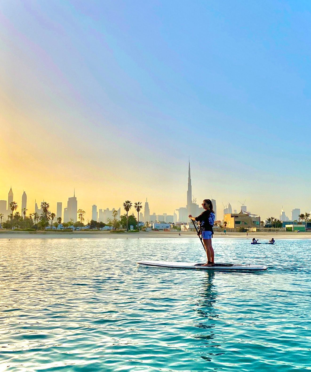 Paddle Boarding In Dubai Burj Al Arab